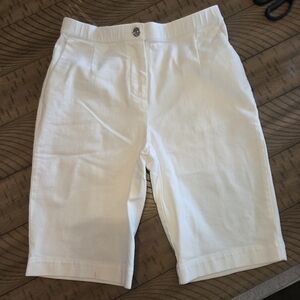 Linea by Louis Dell'Olio White Women's Bermudas